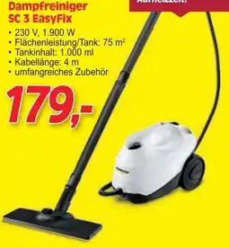 Zgonc Dampfreiniger SC 3 EasyFix Angebot