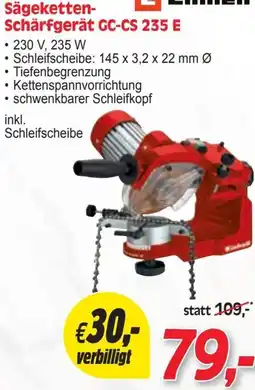 Zgonc Sägeketten- Schärfgerät GC-CS 235 E Angebot
