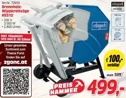 Zgonc Brennholz- Wippkreissäge HS510 Angebot