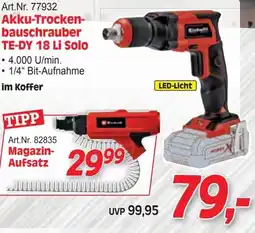 Zgonc Akku-Trocken- bauschrauber TE-DY 18 Li Solo Angebot