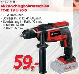 Zgonc Akku-Schlagbohrmaschine TC-ID 18 Li Solo Angebot