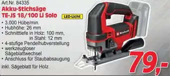 Zgonc Akku-Stichsäge TE-JS 18/100 Li Solo Angebot