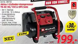 Zgonc Akku-1-zylinder-kompressor te-ac 36/150 li ofs solo Angebot