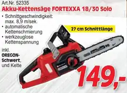 Zgonc Akku-Kettensäge FORTEXXA 18/30 Solo Angebot