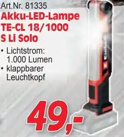 Zgonc Akku-LED-Lampe TE-CL 18/1000 S Li Solo Angebot