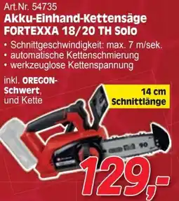 Zgonc Akku-einhand-kettensäge fortexxa 18/20 th solo Angebot