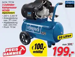 Zgonc 2-Zylinder- Kompressor HC500 ölgeschmiert Angebot