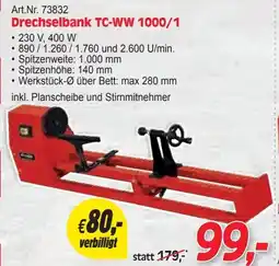 Zgonc Drechselbank TC-WW 1000/1 Angebot