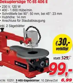 Zgonc Dekupiersäge TC-SS 406 E Angebot