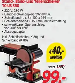 Zgonc Stand-, Band- und Tellerschleifer TC-US 380 Angebot