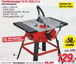 Zgonc Tischkreissäge TC-TS 2025/2 U Angebot