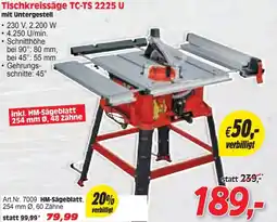 Zgonc Tischkreissäge TC-TS 2225 U Angebot