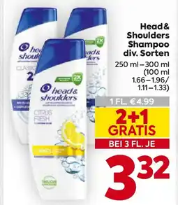Billa Head & Shoulders Shampoo Angebot