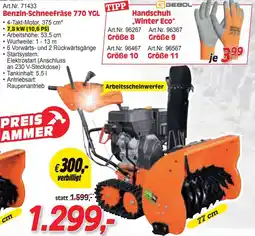 Zgonc Benzin-Schneefräse 770 YGL Angebot
