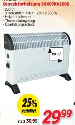 Zgonc Konvektorheizung SHX07KV2000 Angebot
