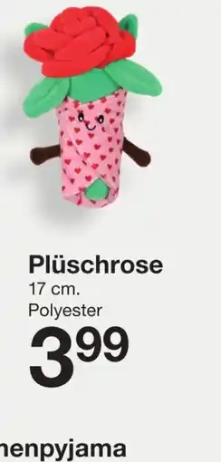 Zeeman Plüschrose Angebot