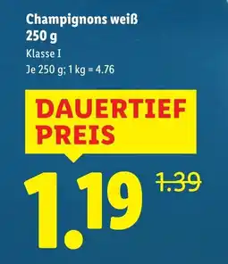 Lidl Champignons weiß Angebot