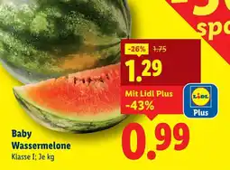Lidl Baby Wassermelone Angebot
