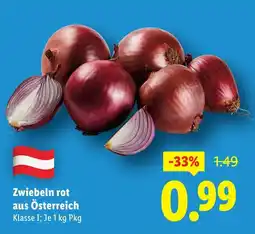 Lidl Zwiebeln rot aus Österreich Angebot