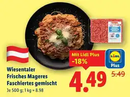 Lidl Wiesentaler frisches mageres faschiertes gemischt Angebot