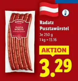 Lidl Radatz Pusztawürstel Angebot