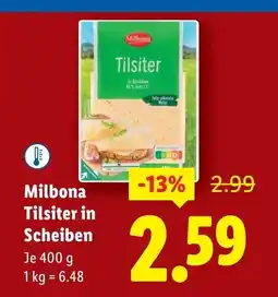 Lidl Milbona Tilsiter in Scheiben Angebot