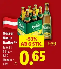 Lidl Gösser Natur Radler Angebot