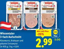 Lidl Wiesentaler 3-fach Aufschnitt Angebot