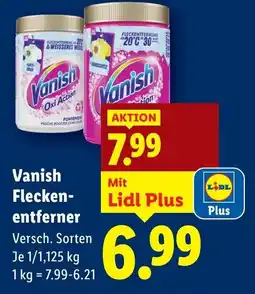 Lidl Vanish flecken entferner Angebot