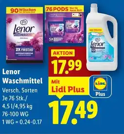 Lidl Lenor Waschmittel Angebot