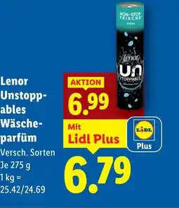 Lidl Lenor Unstopp- ables Wäsche- parfüm Angebot