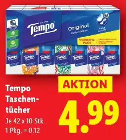 Lidl Tempo Taschentücher Angebot
