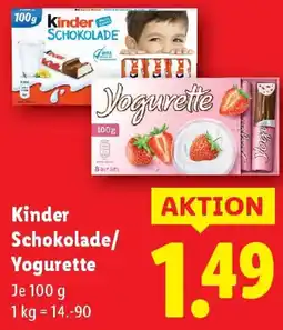 Lidl Ferrero Kinder Schokolade Angebot
