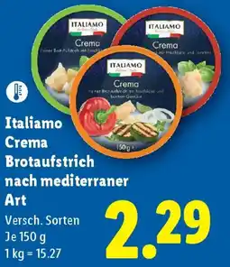 Lidl Italiamo Crema Brotaufstrich Angebot
