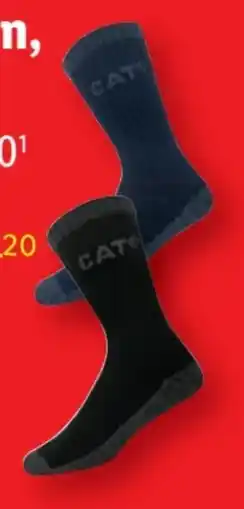 Lidl CAT Caterpillar Herren Thermo-Arbeitssocken Angebot