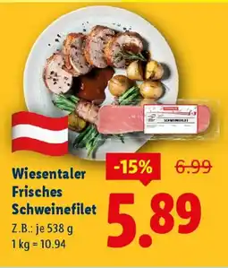 Lidl Wiesentaler Schweinefilet Angebot