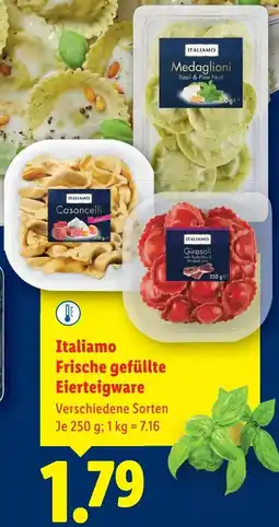 Lidl Italiamo Frische gefüllte Eierteigware Angebot