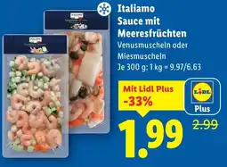 Lidl Italiamo Sauce mit Meeresfrüchten Angebot