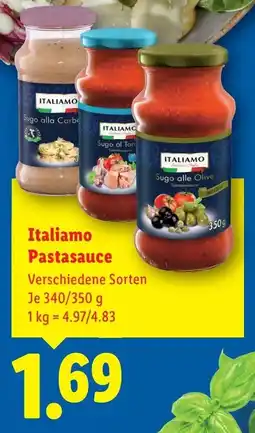 Lidl Italiamo Pastasauce Angebot