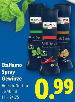 Lidl Italiamo Spray Gewürze Angebot
