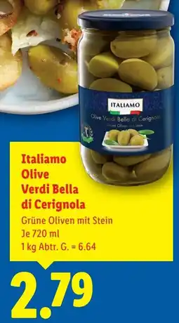 Lidl Italiamo Olive Verdi Bella di Cerignala Angebot