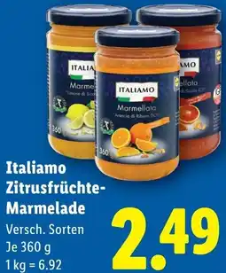 Lidl Italiamo Zitrusfrüchte Marmelade Angebot