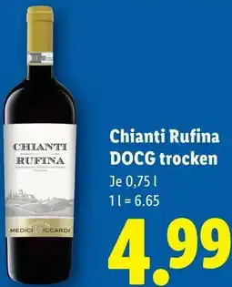 Lidl Chianti Rufina DOCG trocken Angebot