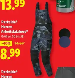 Lidl Parkside Herren Arbeitslatzhose Angebot
