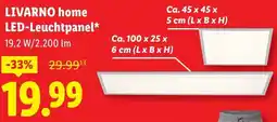 Lidl LIVARNO home LED-Leuchtpanel Angebot