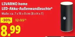 Lidl LIVARNO home LED-Akku-Außenwandleuchte Angebot