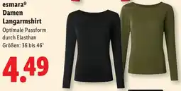 Lidl esmara Damen Langarmshirt Angebot