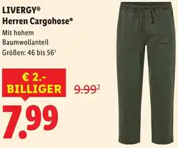 Lidl LIVERGY Herren Cargohose Angebot