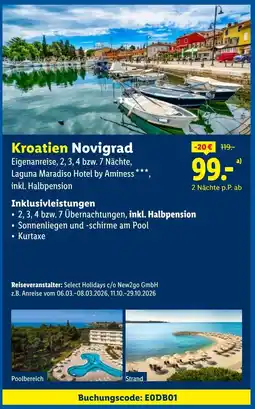 Lidl Kroatien Novigrad Angebot