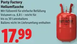 Lidl Party Factory Heliumflasche Angebot